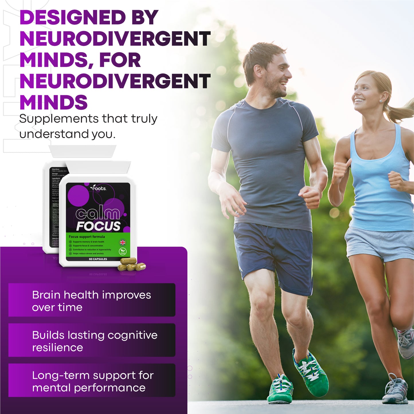 Calm Focus ADHD Supplement - 1 Month Supply