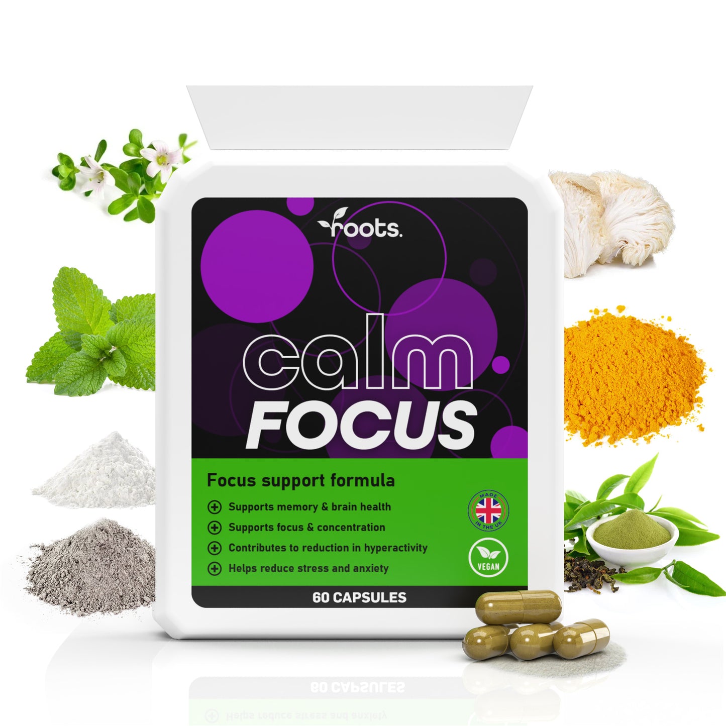 Calm Focus ADHD Supplement - 1 Month Supply